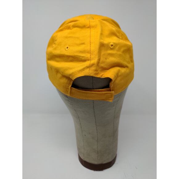 Youth Boys YMCA Strapback Hat Adjustable Embroidered Logo Yellow Cap - Picture 6 of 11